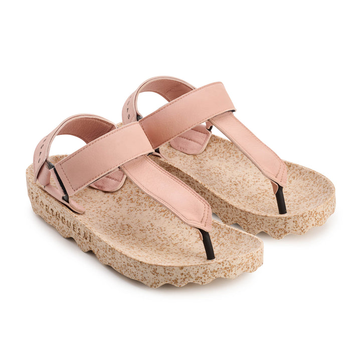 Asportuguesas Velcro Sandals Fizz Sweet Pink and Milky Sole