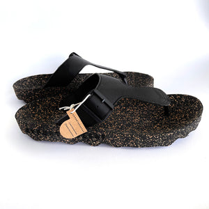 Asportuguesas Slip on Sandal Fuse Black and Black Sole